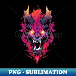 demonic flame beast - signature sublimation png file - stunning sublimation graphics