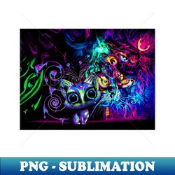 psychadelic psycho kitty - stylish sublimation digital download - perfect for creative projects