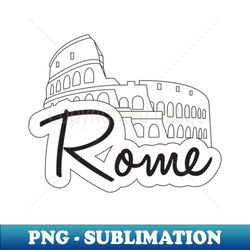 rome colosseum - retro png sublimation digital download - perfect for sublimation art