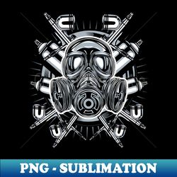 gas mask  airbrush - premium png sublimation file - vibrant and eye-catching typography