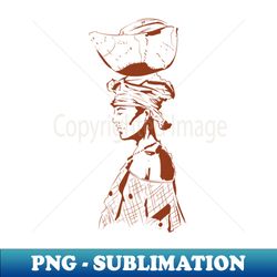 african girl - trendy sublimation digital download - fashionable and fearless