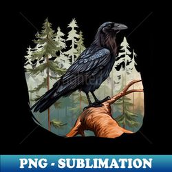 Raven Forest - Elegant Sublimation PNG Download - Perfect for Sublimation Art