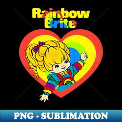 i love rainbow brite - retro png sublimation digital download - stunning sublimation graphics