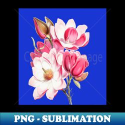 magnolia blooms exploring the elegance and symbolism of the magnolia flower - instant sublimation digital download - enhance your apparel with stunning detail