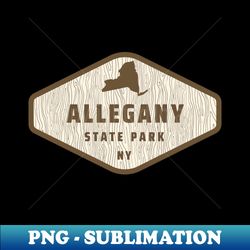 allegany state park new york - tree log texture wooded sign sticker - aesthetic sublimation digital file - instantly transform your sublimation projects