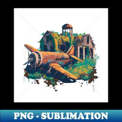 abandoned plane - special edition sublimation png file - stunning sublimation graphics