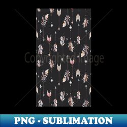 Boho Feather Arrows Pattern - Unique Sublimation PNG Download - Defying the Norms