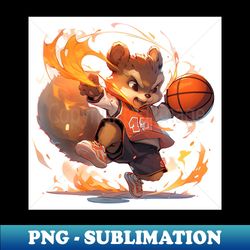 basketball squirrel - unique sublimation png download - perfect for sublimation mastery