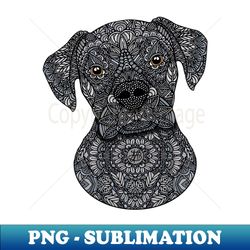 black boxer - png transparent sublimation design - capture imagination with every detail