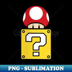 super mario mystery box mushroom left chest - aesthetic sublimation digital file - defying the norms