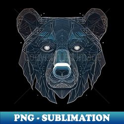 techno bear - sublimation-ready png file - defying the norms