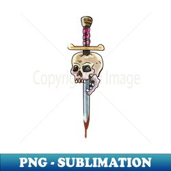 skull  dagger - exclusive sublimation digital file - create with confidence