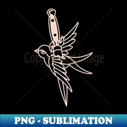 swallow dagger - sublimation-ready png file - fashionable and fearless