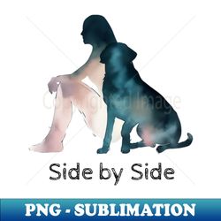 side by side labrador - decorative sublimation png file - enhance your apparel with stunning detail