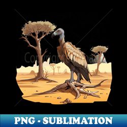 Vulture Bird - PNG Transparent Digital Download File for Sublimation - Perfect for Creative Projects