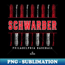 vintage baseball bat gameday kyle schwarber mlbpa - premium sublimation digital download - fashionable and fearless