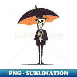 skeleton holding umbrella - artistic sublimation digital file - instantly transform your sublimation projects