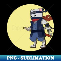 the ninja cat - high-quality png sublimation download - fashionable and fearless