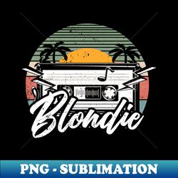 vintage pattern blondie 70s 80s 90s proud name classic - modern sublimation png file - defying the norms