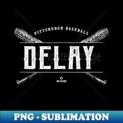 vintage baseball bat gameday jason delay pittsburgh mlbpa - creative sublimation png download - create with confidence