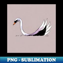 swan bird minimalistic - Artistic Sublimation Digital File - Perfect for Sublimation Mastery