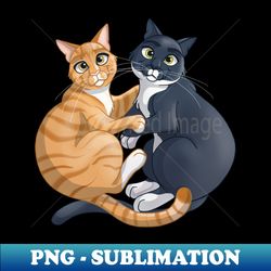 snuggling kitties - aesthetic sublimation digital file - bring your designs to life