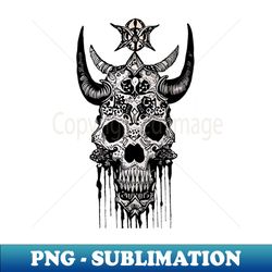 tribal tattoo bulls skull - professional sublimation digital download - bold & eye-catching