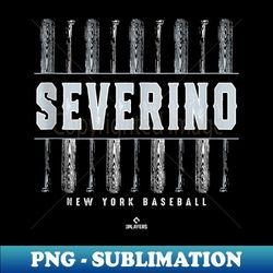 vintage baseball bat gameday luis severino new york mlbpa - instant png sublimation download - bold & eye-catching