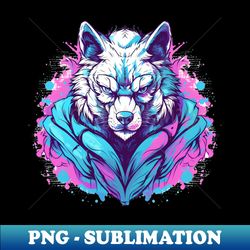 wolf graffiti street art design - exclusive sublimation digital file - defying the norms