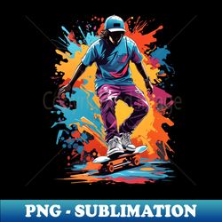 skateboard boy - png sublimation digital download - boost your success with this inspirational png download