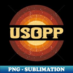 vintage proud name usopp birthday gifts circle - signature sublimation png file - revolutionize your designs
