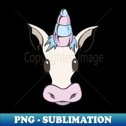 unicorn face - exclusive png sublimation download - stunning sublimation graphics