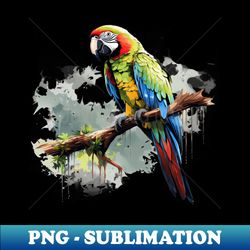 military macaw - signature sublimation png file - perfect for sublimation art