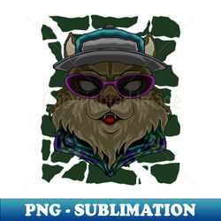 fashion cat street art - high-quality png sublimation download - instantly transform your sublimation projects