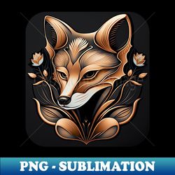 fox portrait - premium png sublimation file - unleash your inner rebellion