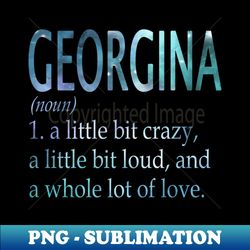 georgina - signature sublimation png file - revolutionize your designs