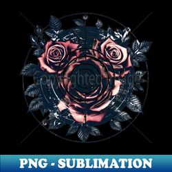 grunge vintage roses - vintage sublimation png download - perfect for creative projects