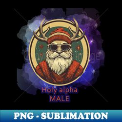 holy alpha male - retro png sublimation digital download - perfect for creative projects