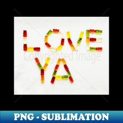 love ya love quote jelly beats - instant png sublimation download - perfect for sublimation mastery