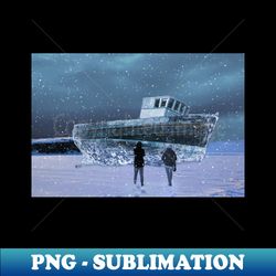 the abandoned ship - instant png sublimation download - create with confidence