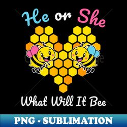 he or she - what will it bee - creative sublimation png download - perfect for sublimation mastery