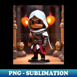 Cute Assassin Chibi Model - Exclusive PNG Sublimation Download - Create with Confidence