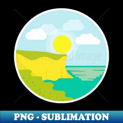 landscape with river - png sublimation digital download - perfect for personalization