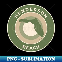 henderson beach state park florida bullseye - vintage sublimation png download - stunning sublimation graphics