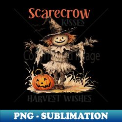 Vintage Halloween Scarecrow - Premium PNG Sublimation File - Perfect for Sublimation Art