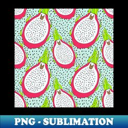 pitaya dragon fruit pattern - png transparent digital download file for sublimation - bring your designs to life