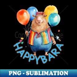 very happy capybara - creative sublimation png download - enhance your apparel with stunning detail