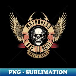 one skull and wings motorhead - png transparent digital download file for sublimation - add a festive touch to every day