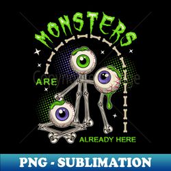 eyeball monsters - exclusive png sublimation download - perfect for sublimation art
