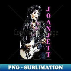joan jett - png transparent digital download file for sublimation - bold & eye-catching